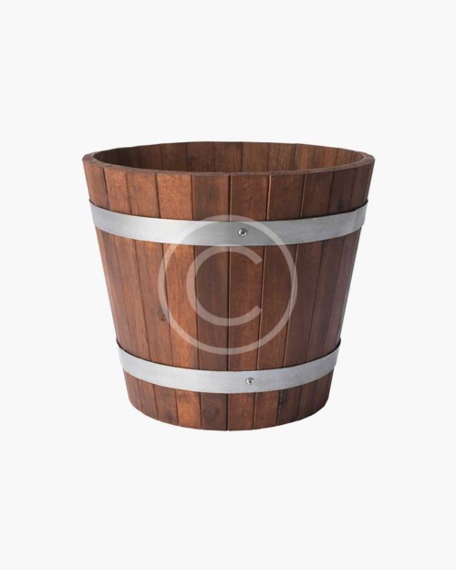 Wooden pot