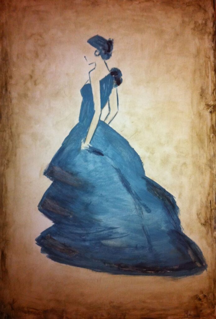 Dama en azul